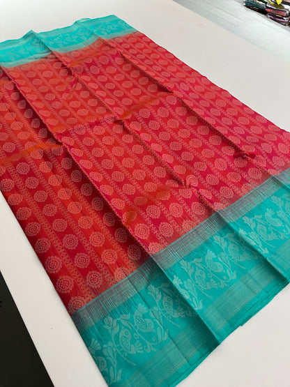 Pure Kanchipuram silk saree with silk mark certified