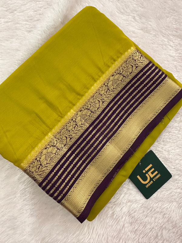 Semi Mysore Crape Fancy-JU4