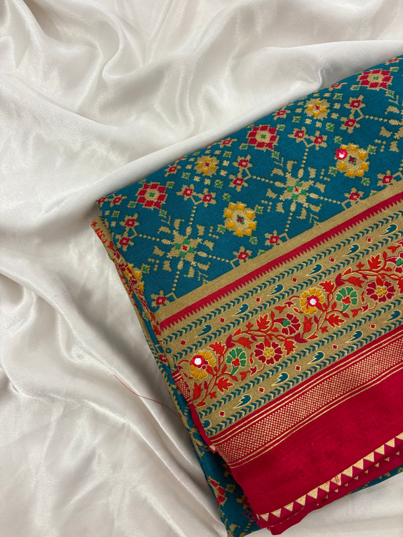 Blue Royal Patola Saree AU5