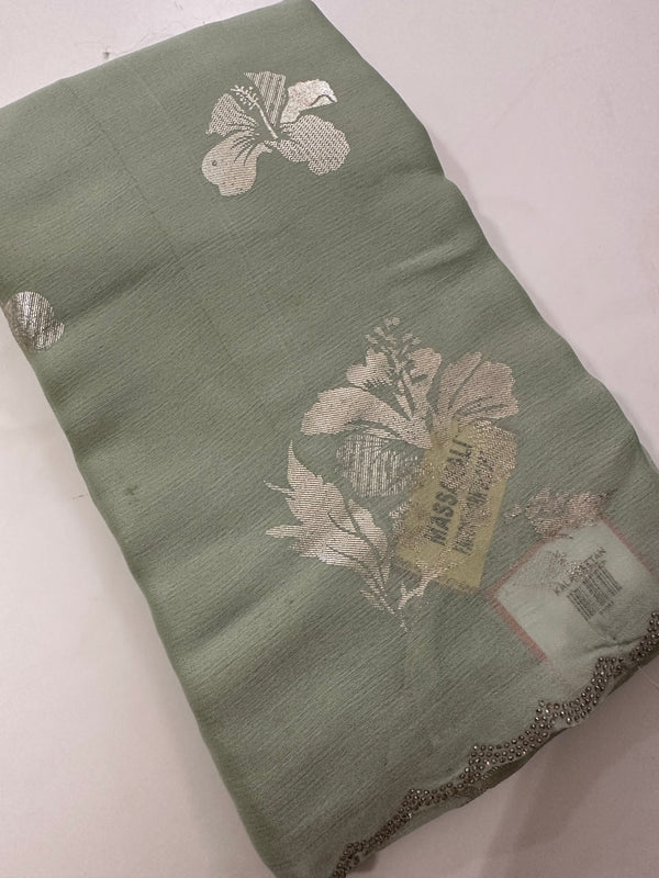 Foil Print Chiffon-J2