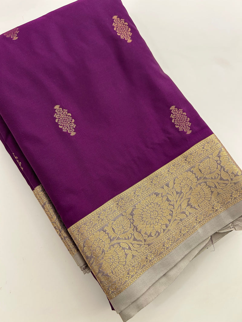 New collection in Kanchi Semi Silk sarees for Varmahalaxmi with contrast matching blouse piece-JU30