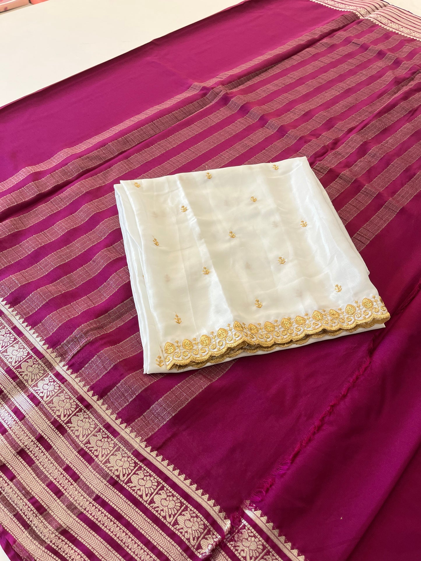 Semi Mysore silk premium