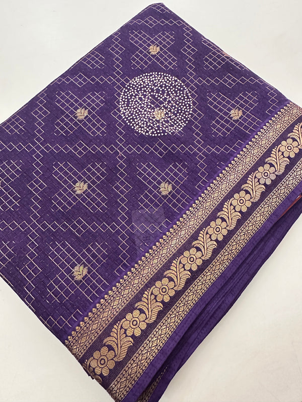 Tussar Fancy Saree -J22