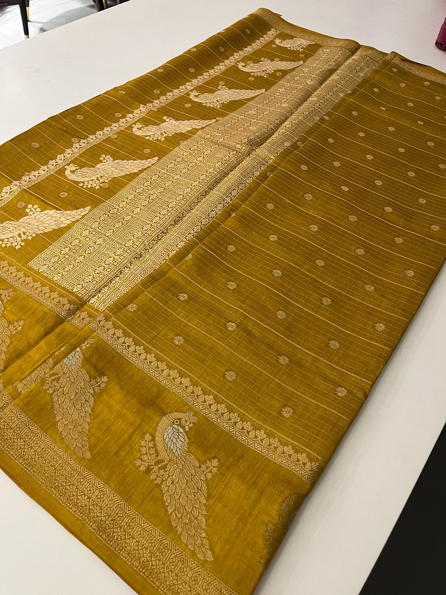 Tussar Chiffon Saree