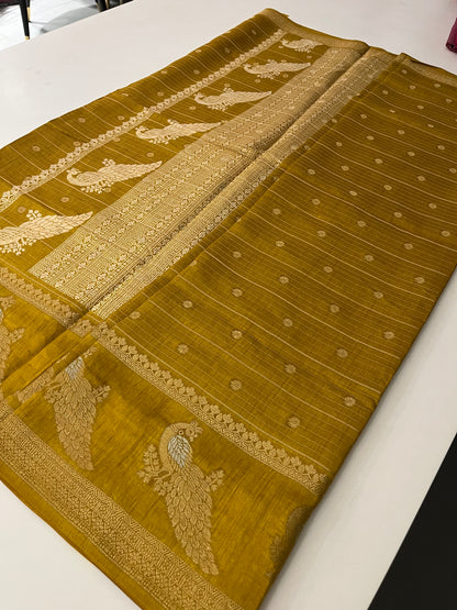 Tussar Chiffon Saree
