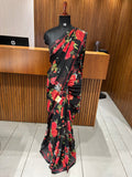 Premium daily wear printed chiffon sarees 🌹 JU26