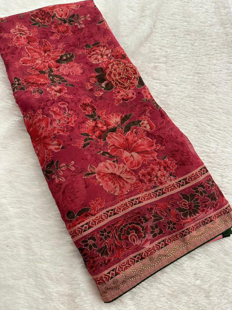 Brosso Fancy Saree New-JU10