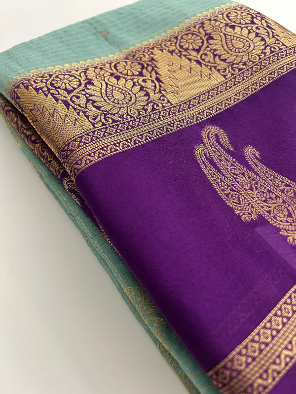 Semi Mysore Silk Saree-JU31