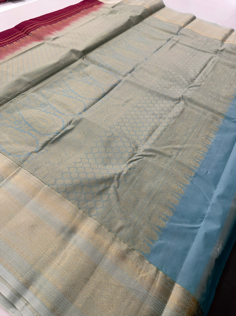 Semi Kanchi Silk Saree-J22