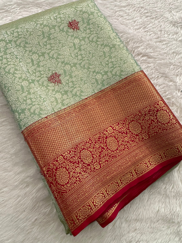 Tissue Kanchi Semi Silk Saree-JU8