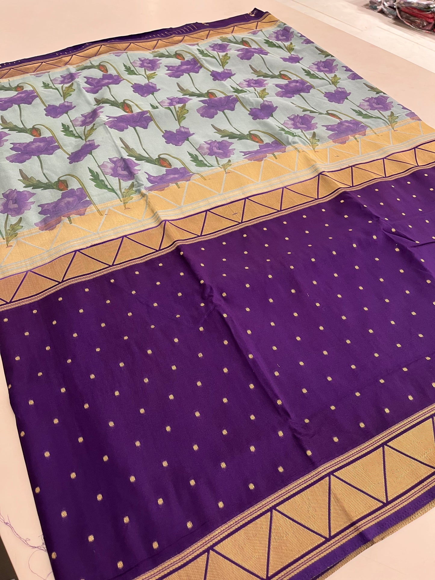 Ap18 printed crape silk
