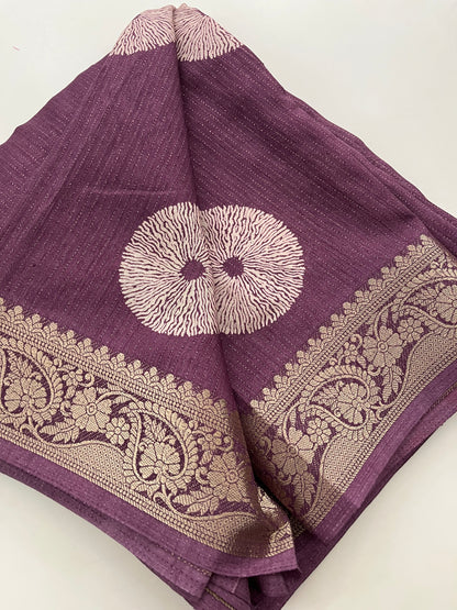 Ju11 Tussar Chiffon