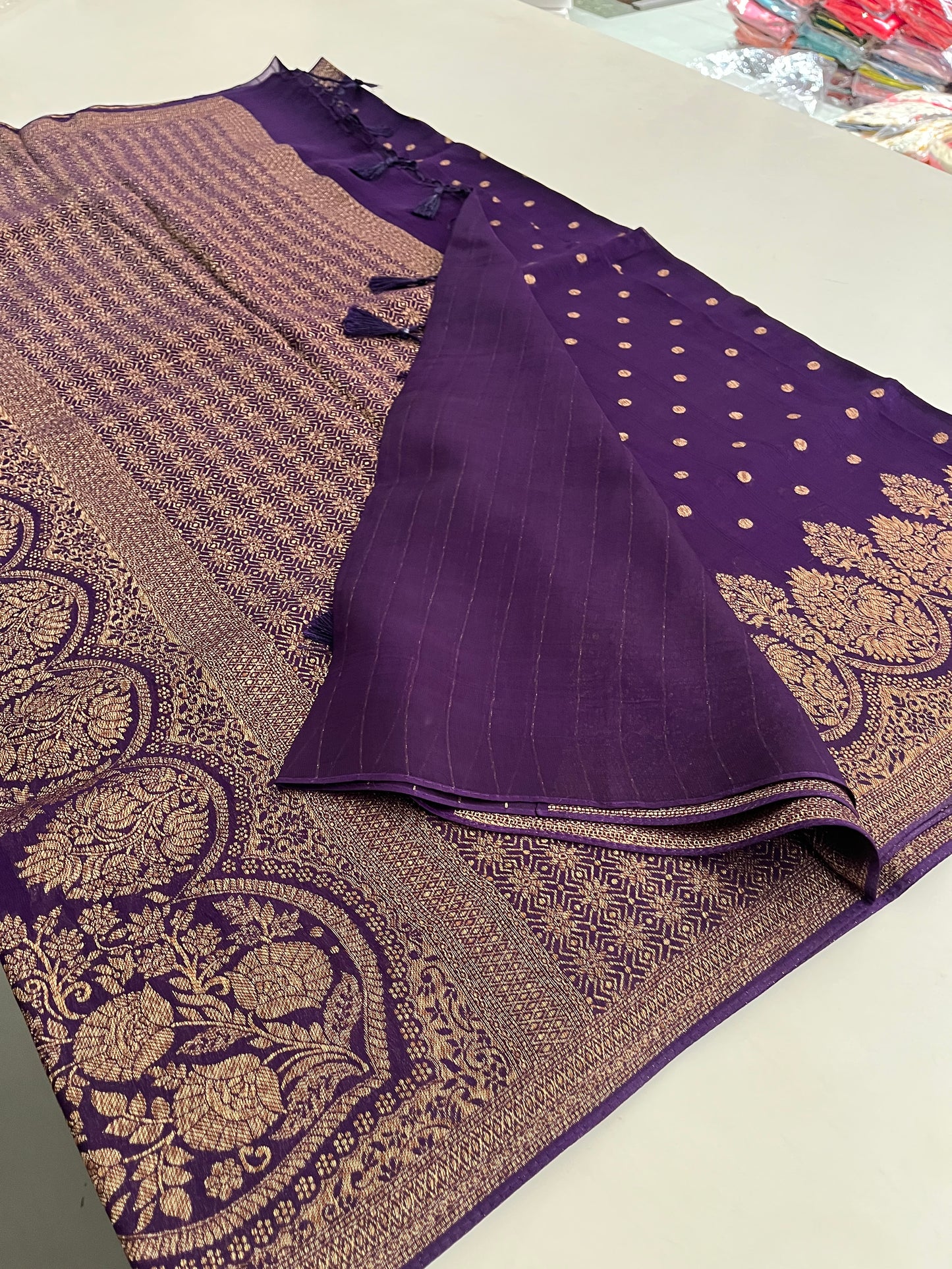 Designer jute silk