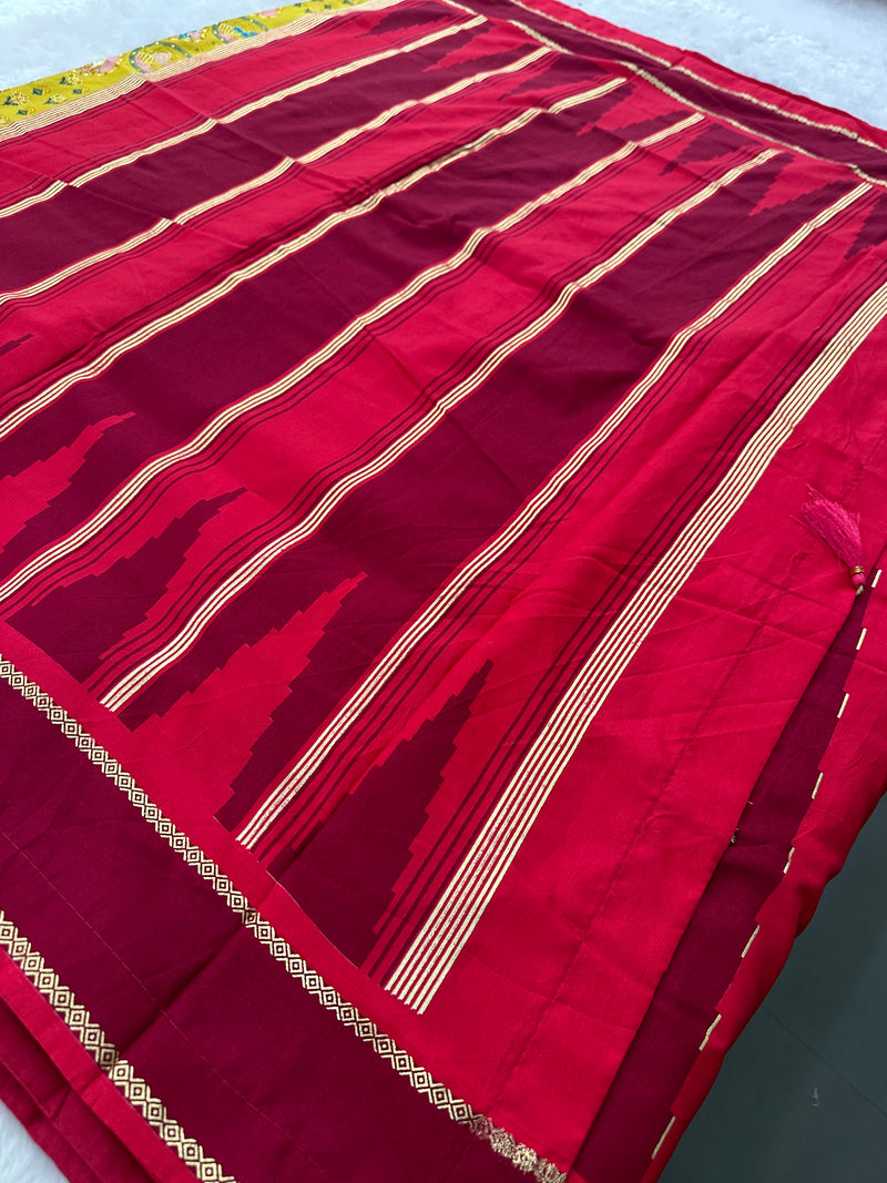 Pichwai Silk Printed-JU3