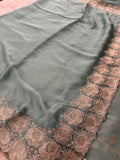 Soft Organza Silver Work-M12