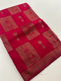 Kalamkari Tussar Printed-M26