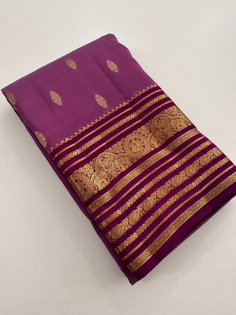 Self Kanchi Silk Sarees🌹-AU14