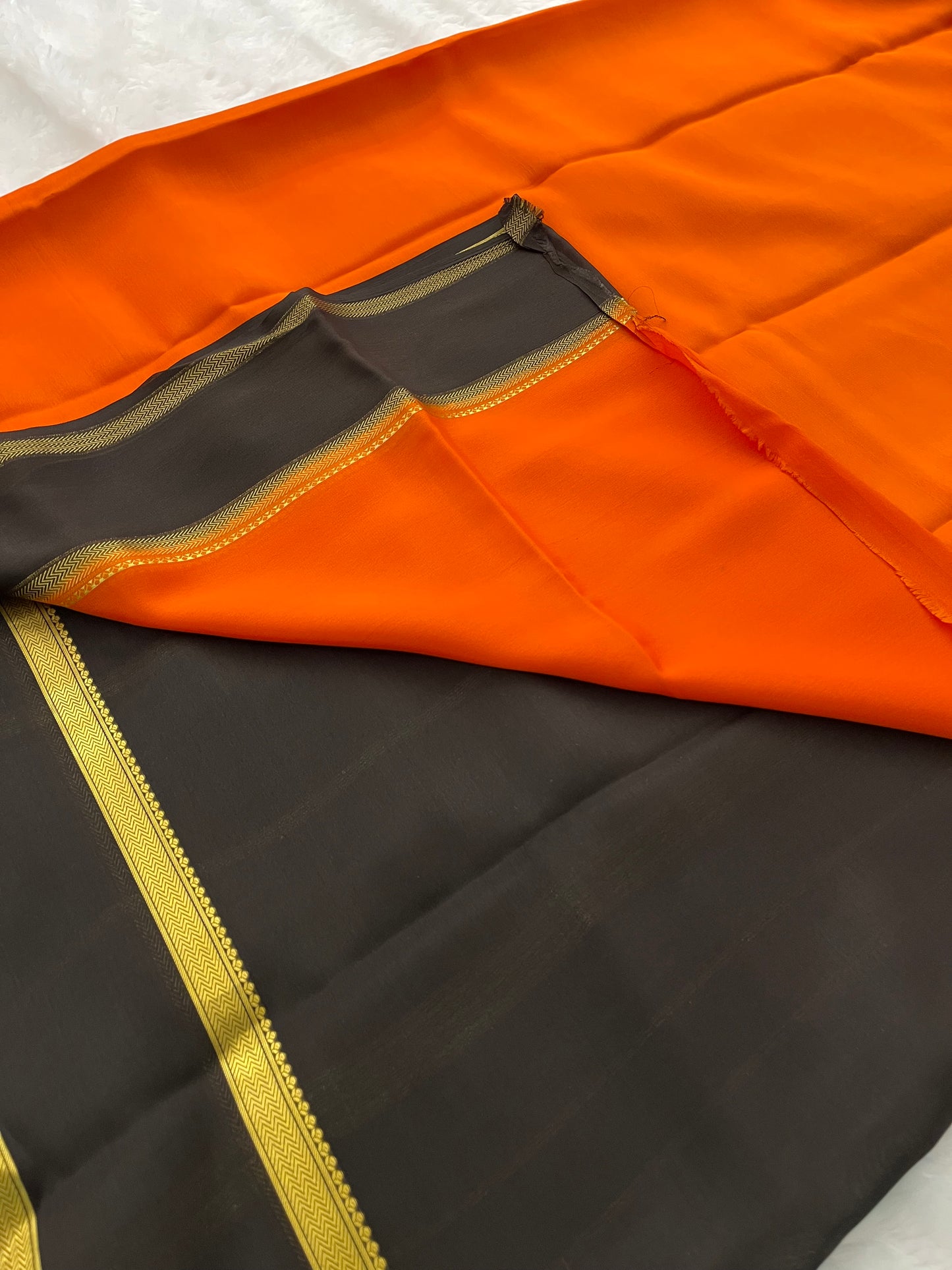 AP22 80 gsm pure Mysore crape silk saree