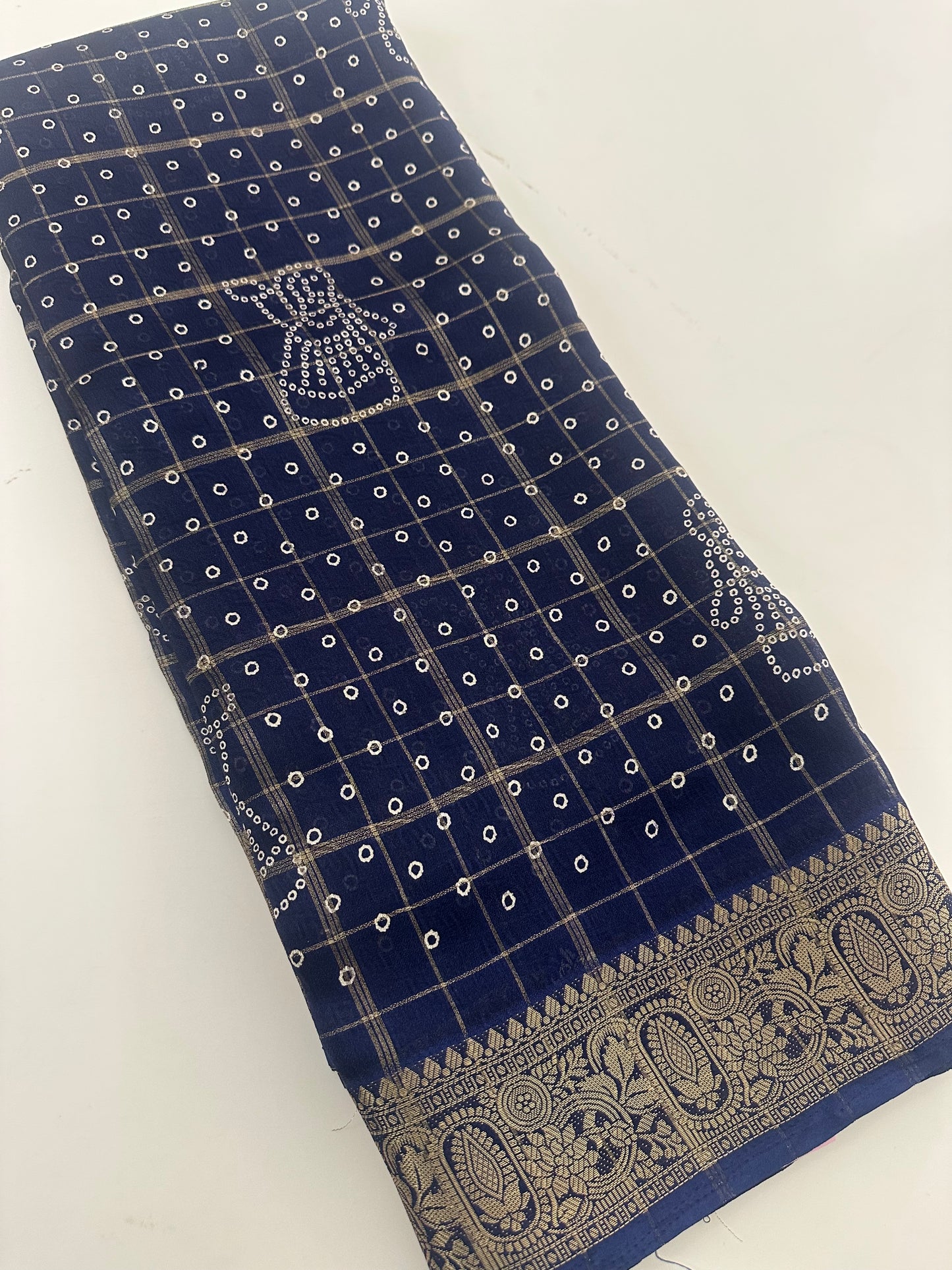 Crape Chiffon Fancy Saree-J1