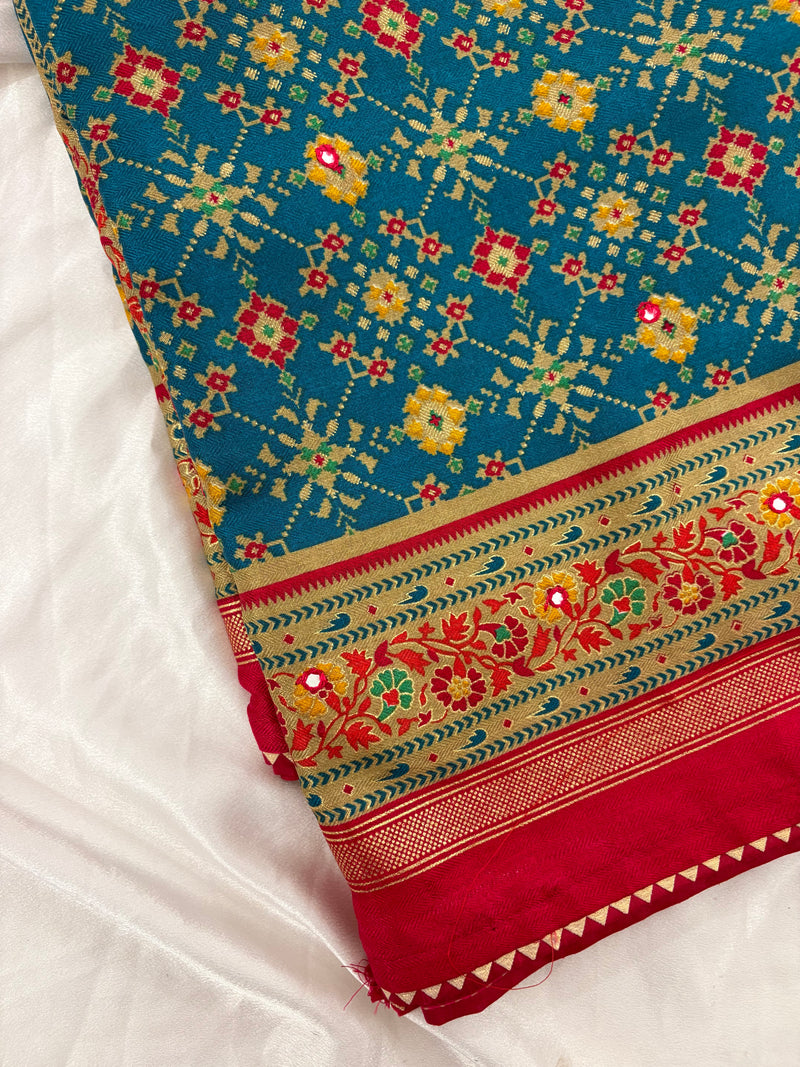 Blue Royal Patola Saree AU5