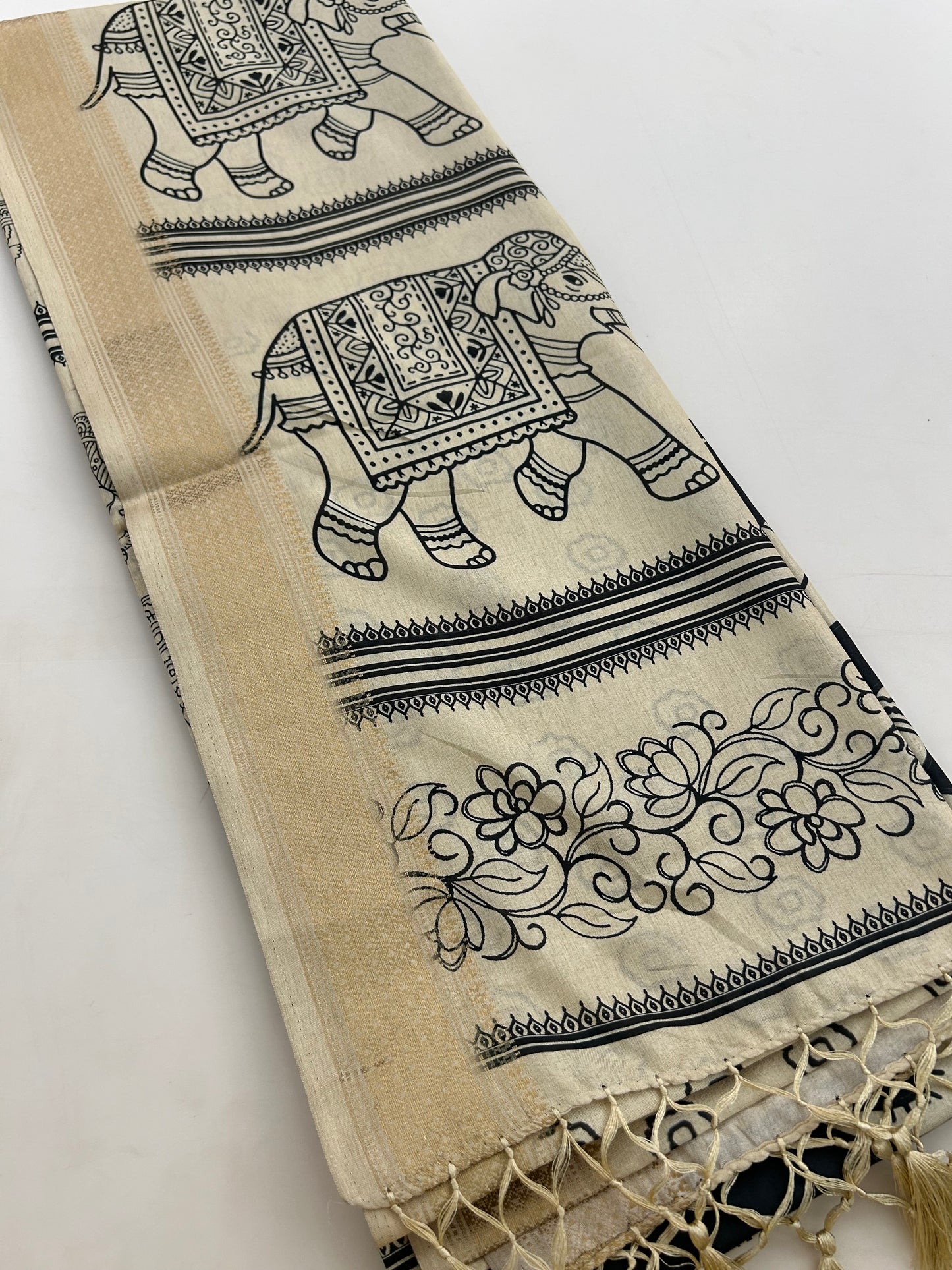 Tussar Printed Saree-M23