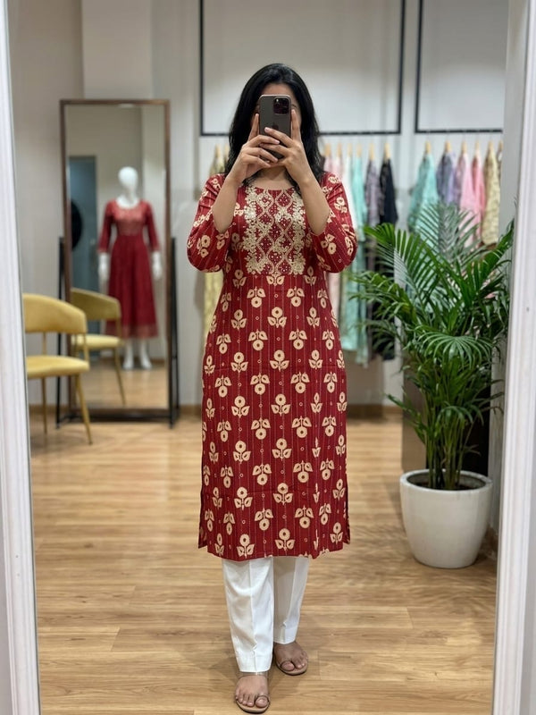 Cotton Kurti Kasturi Collection