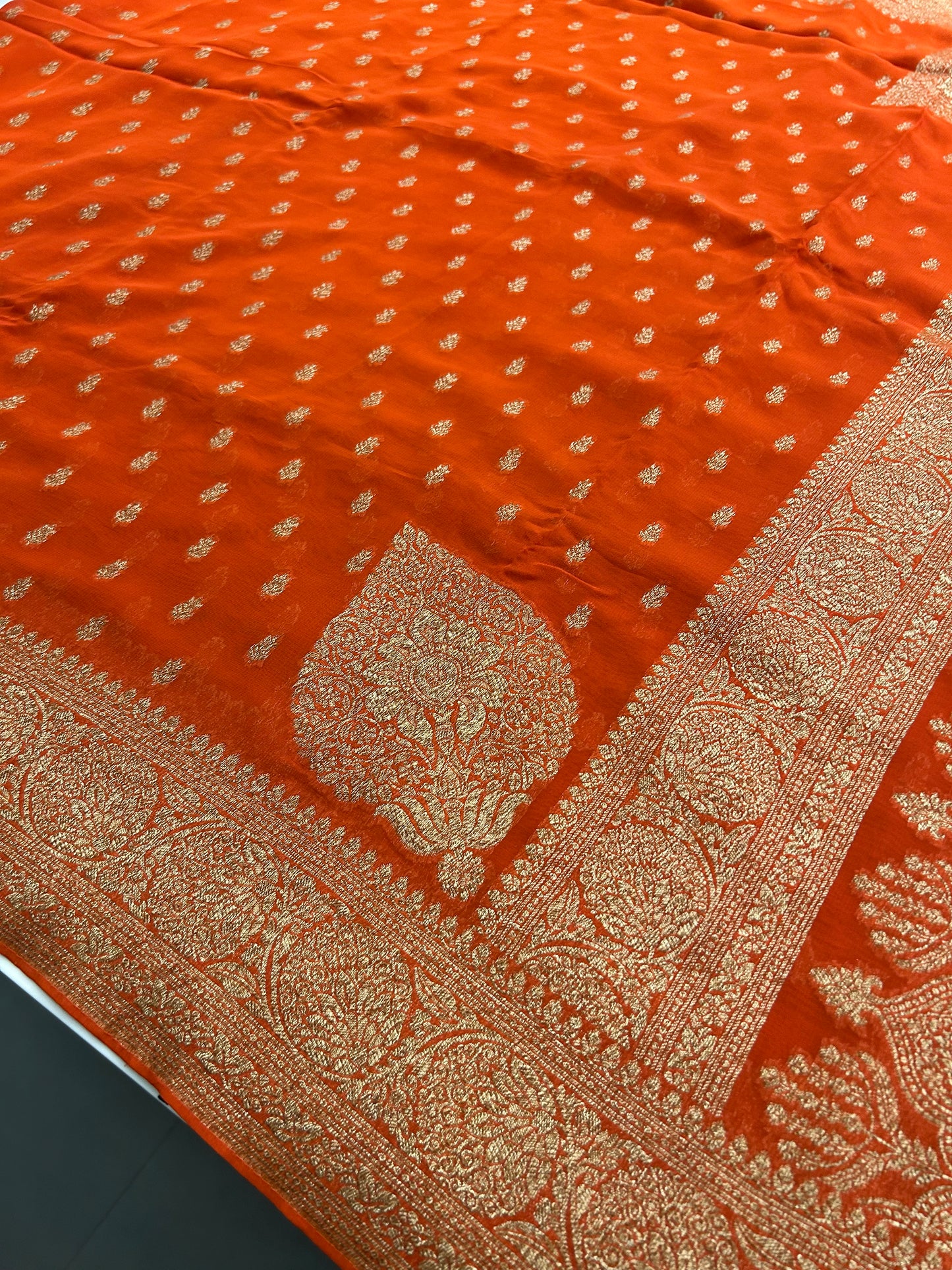 PURE VISCOSE CHIFFON SAREE-M20