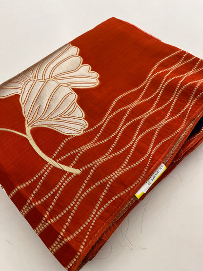 Chinnon Silk Premium Lily Green x Red-1121