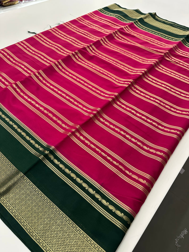 Semi Crepe Fancy Sarees🌹AU18