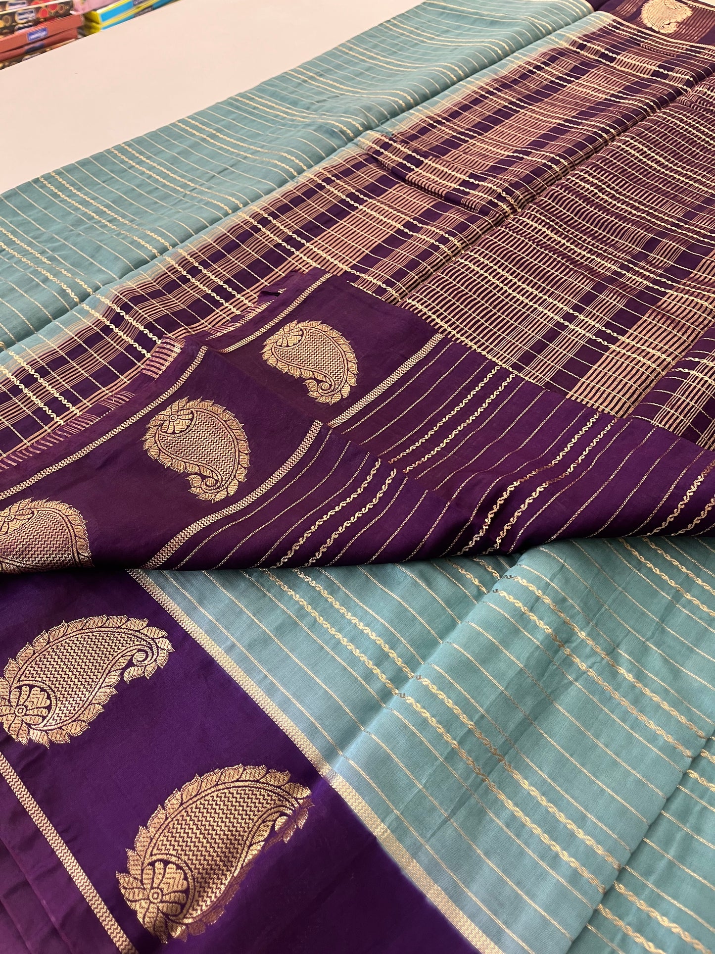 Semi Mysore silk new design