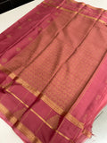 NEW Green and Light Pink Crepe Silk sarees at affordable range and beautiful self matching blouse and brocade style pallu 🌹