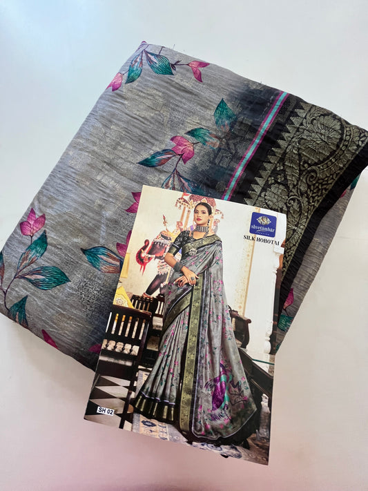 Printed Tussar fancy