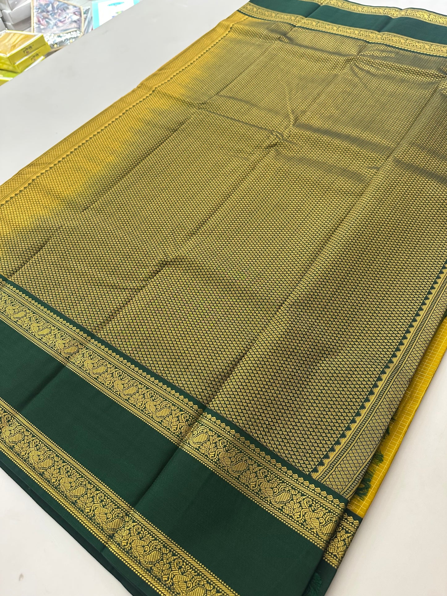 Semi Kanchi/Vegan Silk Saree-11