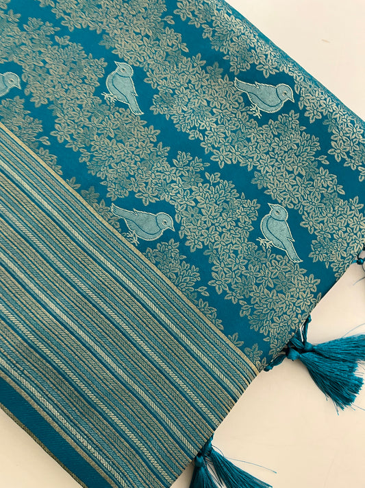 Banarasi crepe Brocade Saree