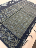 Tussar Cotton Designer Saree-JU4