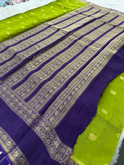 Tussar Viscose Fancy Saree-M19