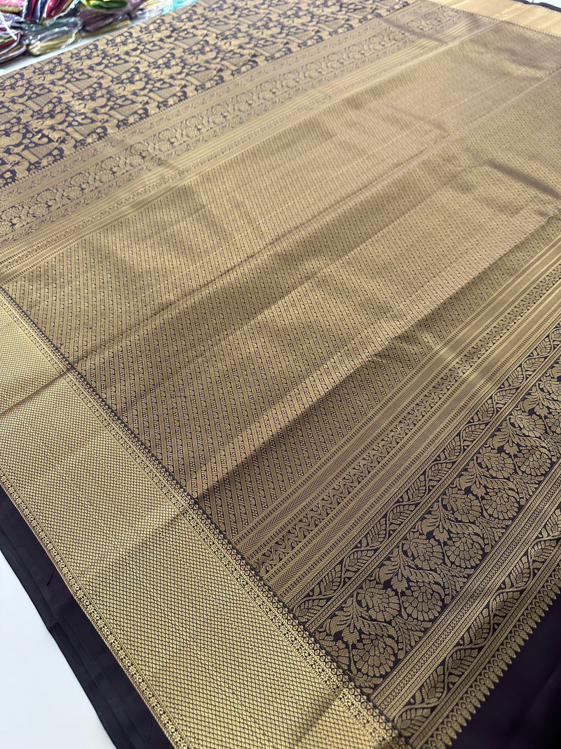 Kanchi Semi Silk Tissue Brocade-JU10