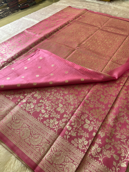 Tussar Silver Brocade