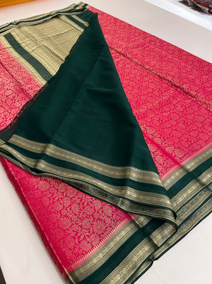 Brocade Banarasi soft silk