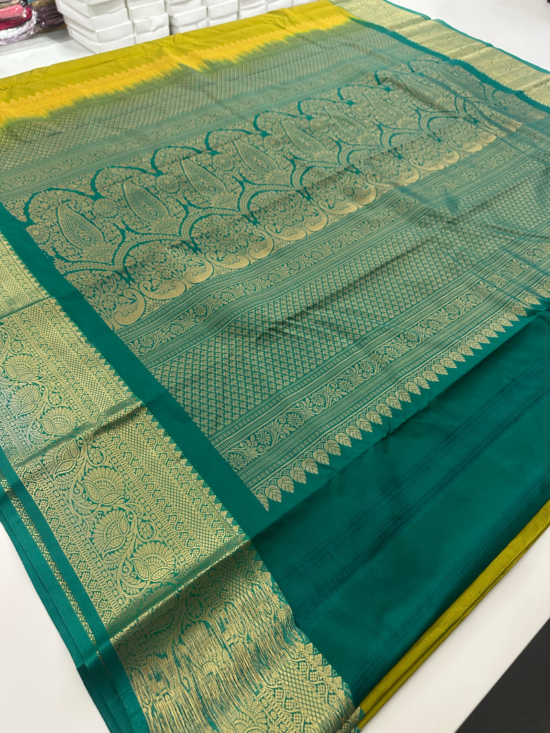Semi Kanchi Silk Saree-JU16