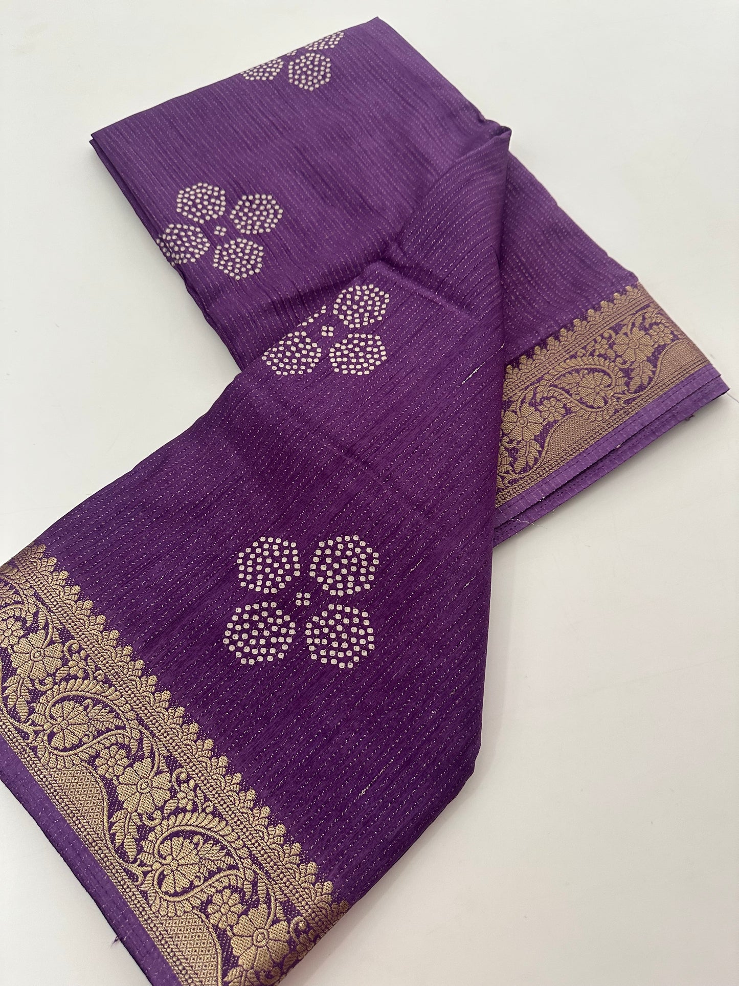 Tussar Chiffons Lines-J13