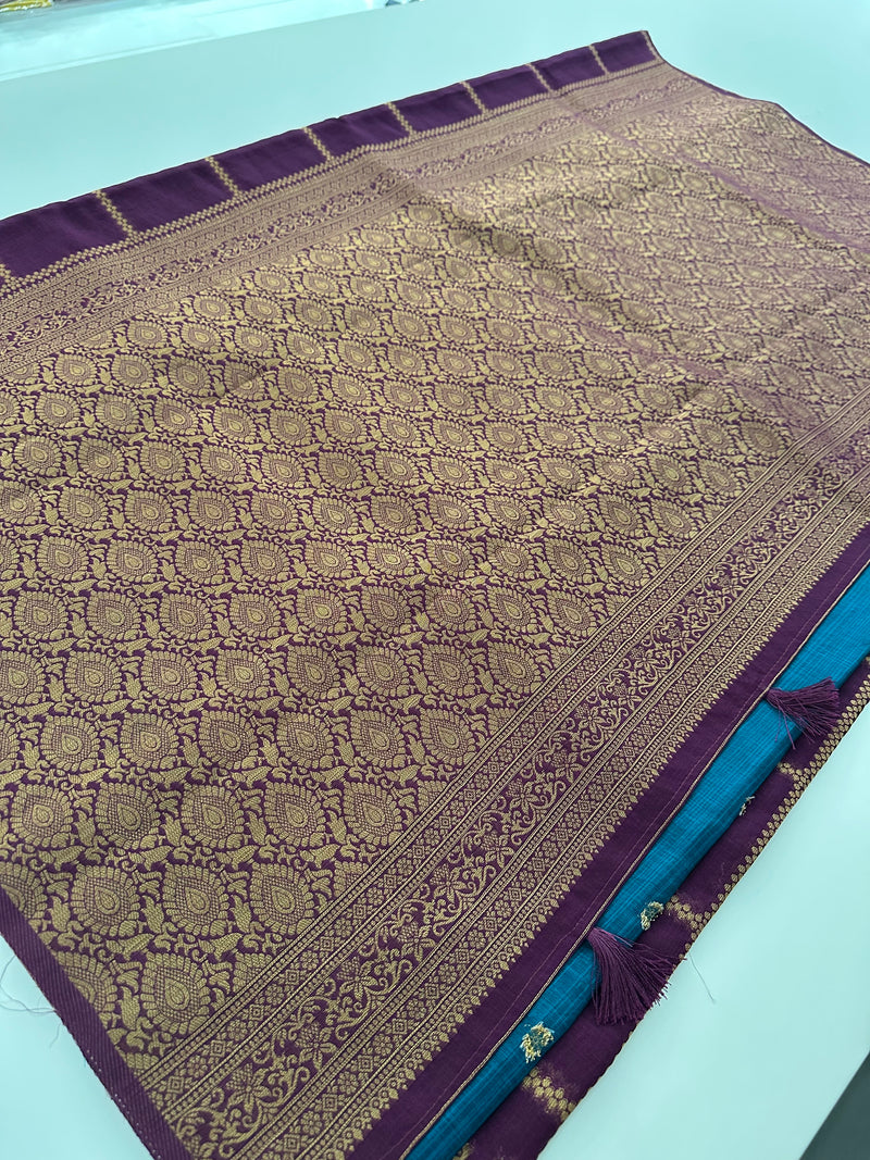 South Cotton Fancy Saree-JU28