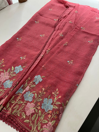 Ju9  Soft Organza Embroidery
