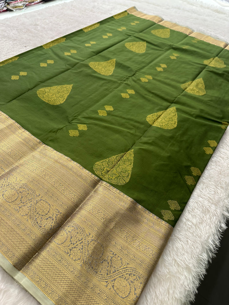 Semi Kanchi Silk Saree-(Ju2)
