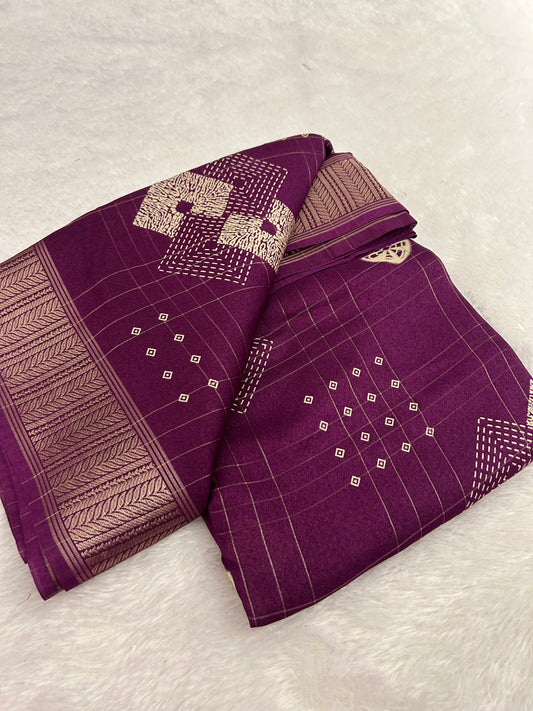 Tussar Chiffon