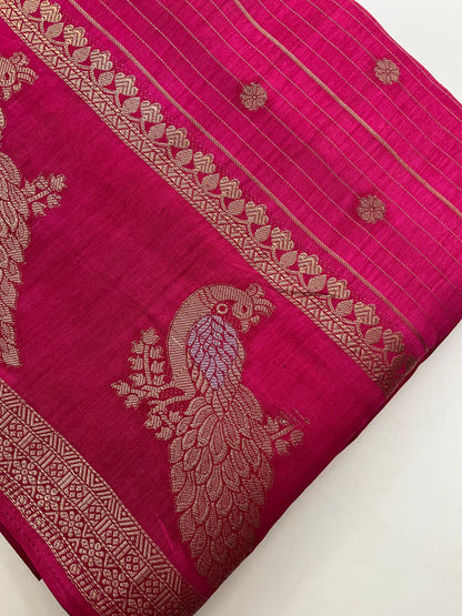 Tussar Chiffon Saree
