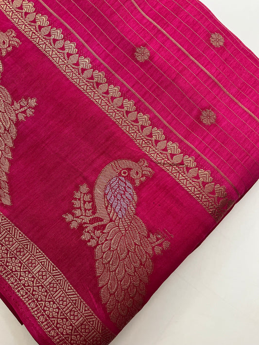 Tussar Chiffon Saree
