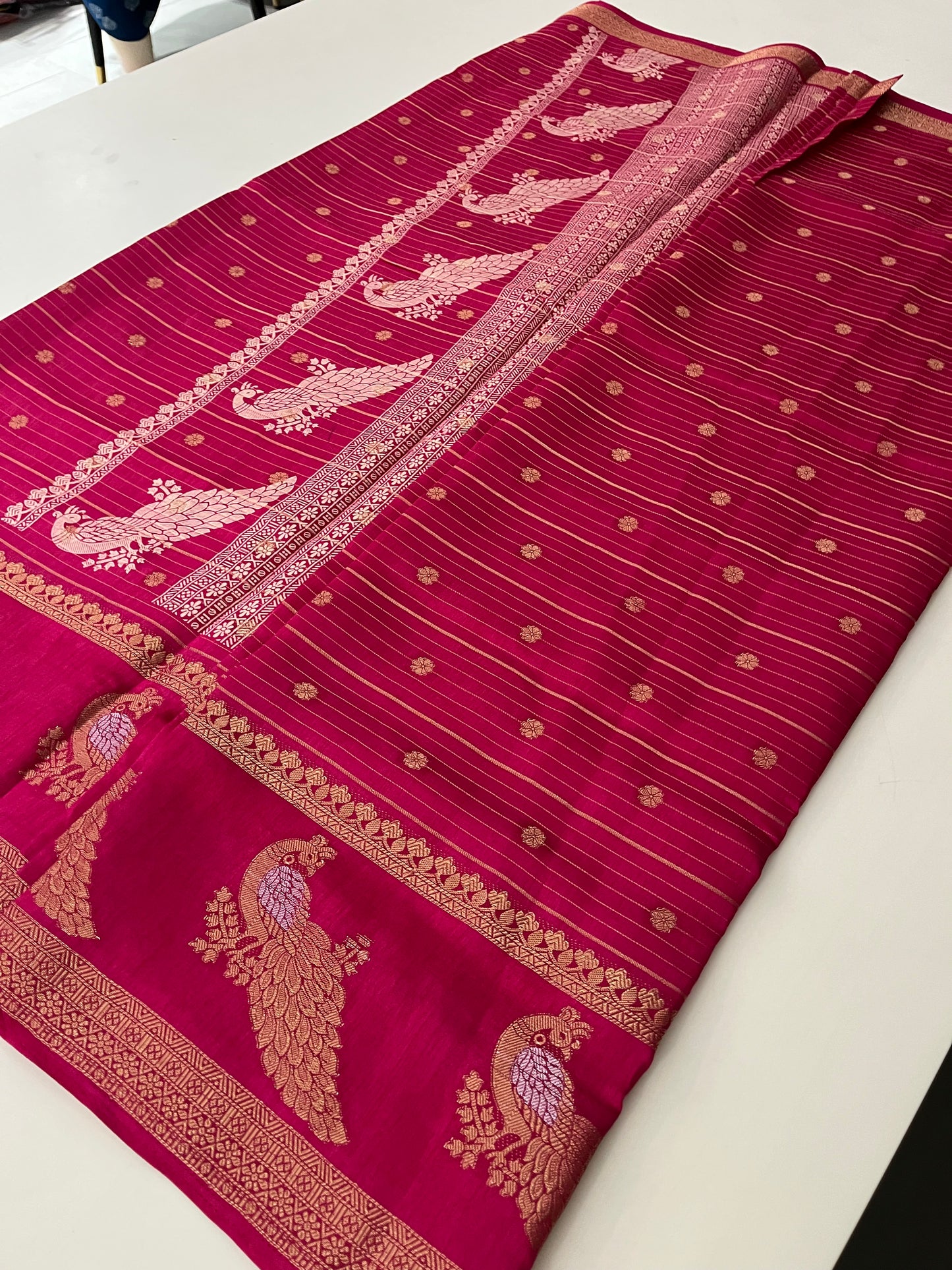 Tussar Chiffon Saree