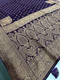 PURE VISCOSE CHIFFON SAREE-M20