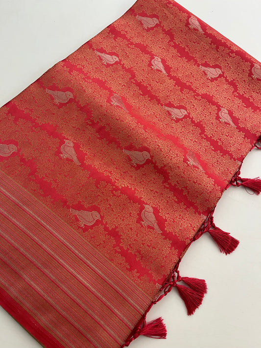 Banarasi crepe Brocade Saree